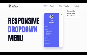 响应式下拉菜单栏