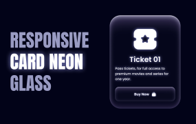 响应式霓虹灯玻璃卡片