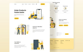 响应式快递网页