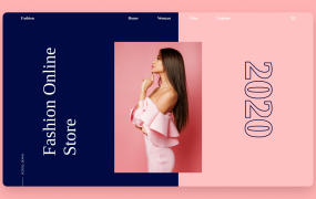 响应式时尚落地页