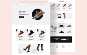 响应式运动鞋商城网页