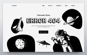 炫酷响应式404页面