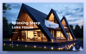 响应式建筑风格落地页