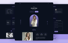 响应式个人简历模版网页