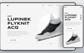 精美响应式潮鞋落地页