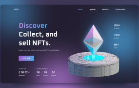 响应式区块链NFT页面