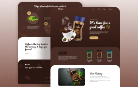 精美响应式咖啡网页