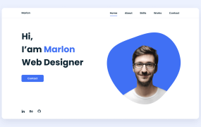HTML/CSS/JS实现简约个人简历网页