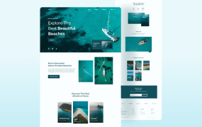 优美的响应式旅游页面