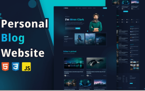 优雅的响应式个人作品集网站模版